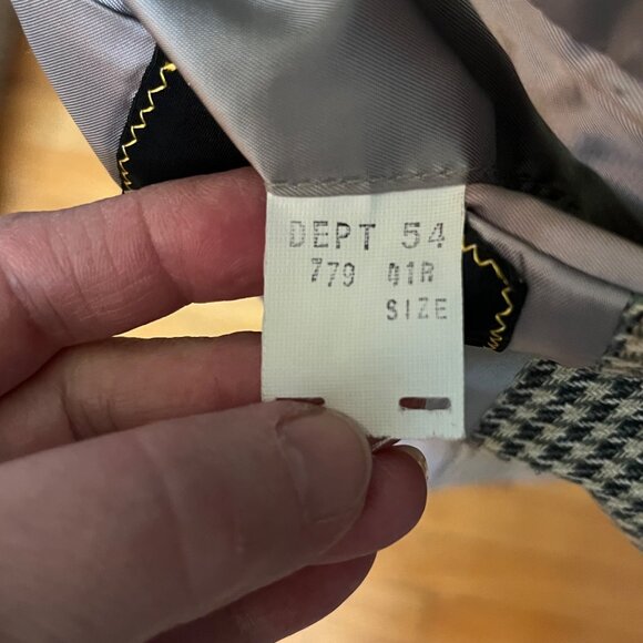 Brooks Brothers Wool Houndstooth Jacket Sports‎ Coat Blazer 41R Brown / Beige - Picture 6 of 10